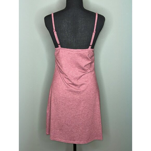 Volcom Skater Mini Dress Mauve Women's Small Spaghetti Strap Adjustable - Picture 3 of 10